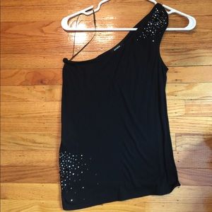 🌺Black one shoulder top